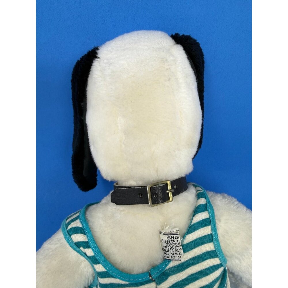 Vtg Snoopy Syndicate Inc Snoopy Doll 18" w/ Lifegaurd Suit + Collar Korea RARE - Picture 5 of 9